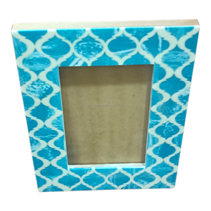 Álbumes de Fotos de Madera Hechos a Mano de Diseño Clásico, Accesorios de Resina Hechos a Mano en Blanco y Azul Cielo, para Bodas, Cumpleaños, con Logotipo Personalizado - Product Image 4