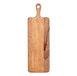 Planche à découper en bois d'acacia avec logo personnalisé, planche à découper en bois avec poignée, planche à servir ronde pour pizza, pour la cuisine - Product Image 1