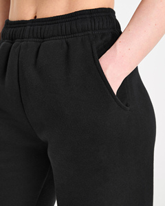 Pantalones Deportivos Negros Extra Grandes de Primera Calidad, Tela Suave al Tacto, Pantalones Deportivos de Pierna Recta para Mujer, Proveedor y Fabricante - Product Image 4
