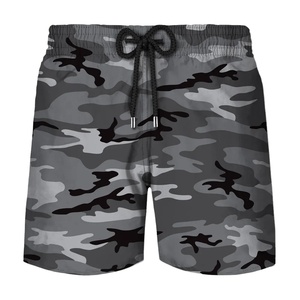 Latest Design OEM Men's Mid Waist Breathable Corduroy Knitted Camo Casual Denim Shorts - Product Image 2