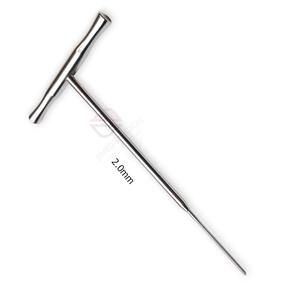 ที่เจาะกระดูกแบบด้ามจับรูปตัว T ขนาด 2.0 มม. สำหรับศัลยกรรมกระดูก |   เครื่องมือผ่าตัดสัตว์แบบใช้มือทำจากสแตนเลส - Product Image 4