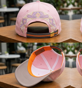 Gorras de Béisbol con Paneles Blancos, Rosas y Grises, con Logotipo Bordado, de Algodón Premium, Ajustables, para Moda Urbana y Mercancía de Marca - Product Image 2