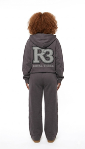 Survêtement oversize pour femme / Survêtement baggy zippé pour femme / Survêtement à épaules tombantes pour femme - Product Image 3