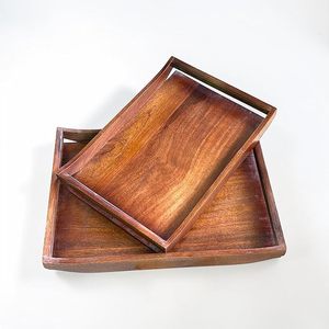 Luxury Handmade Modern Rectangular Wooden Serving Tray Customized Pattern Multi-Functional Decorative Tray for Home Diwali - Product Image 4