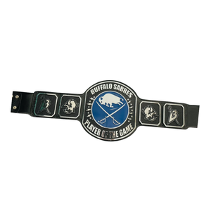เข็มขัดนักกีฬา Buffalo Sabres Player of the Game - เข็มขัดกีฬาแบบปรับแต่งได้พร้อมโลโก้ทีม - ของสะสมระดับพรีเมียมสำหรับแฟนฮอกกี้ - Product Image 6