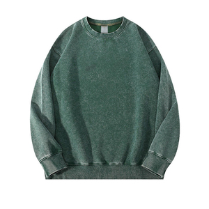เสื้อสเวตเชิ้ตผู้ชายไซส์ใหญ่ ล้างสีแบบแอซิด สไตล์เรโทร วินเทจ คอกลม แบรนด์สั่งทำได้ เอวยางยืด ผู้ผลิตเสื้อสเวตเชิ้ตชั้นนำ - Product Image 1
