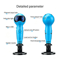 Kit de stylo d'impression 3D 3DLNK Voice Robot avec commande vocale, vitesse réglable, pour ABS/PLA, semi-automatique, largeur d'écriture 0,7 mm, température contrôlée