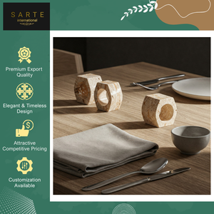 Anillos de Servilleta de Travertino de Lujo para Bodas, Uso en Hoteles y Restaurantes, Diseños Personalizados, Ecológicos, Modernos y Elegantes, a Bajo Precio de Mercado - Product Image 4