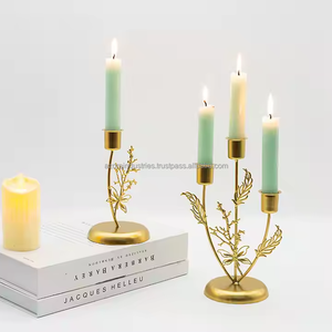 New Vintage Dining Table Metal Electroplate <b>Candle</b> <b>Holder</b> Aroma Stand Metal taper <b>candle</b> <b>holders</b> - Product Image 3