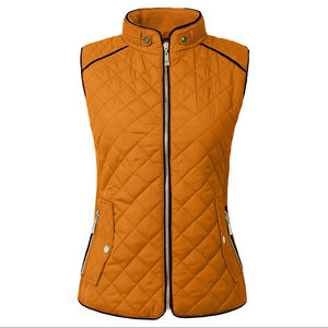 Veste sans manches matelassée en duvet pour femme, avec fermeture éclair, personnalisable avec logo, prix usine, pour l'hiver - Grande Vente - Product Image 1