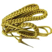Aiguillette de cérémonie dorée sur mesure 2026, cordon d'épaule personnalisé couleur sur mesure pour uniforme de cérémonie