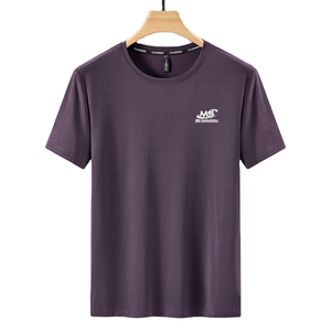 T-shirts personnalisés pour hommes à séchage rapide, respirants, en maille, athlétiques, à manches courtes, style streetwear, pour l'été et le fitness, vente en gros USA - Product Image 3