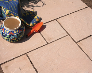 Dalles et carreaux en pierre naturelle GROCON Beige Sandstone pour terrasse, jardin, revêtement mural et aménagement extérieur |   Fournisseur indien - Product Image 1