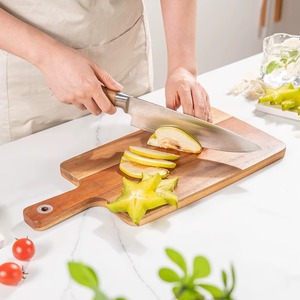 Planche à découper en bois d'acacia, compatible lave-vaisselle, écologique, design carré - Product Image 1