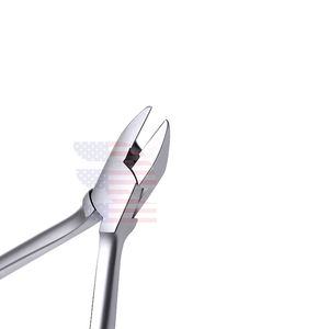 Herramienta de ortodoncia Dental de borde afilado Cortador de alambre de ligadura de acero inoxidable con pasador de Punta TC estrecho de 0.015 ''Manual" - Product Image 5