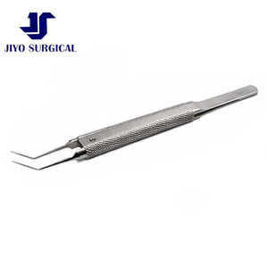 Jiyo Surgical Co. Pince à capsulorhexis ophtalmique professionnelle en acier, 4 3/8 pouces, conception de tige bombée, pointe courbée de 12,0 mm, précision - Product Image 4