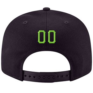 หมวกแก๊ปแบบ Snapback 6 แผง สีกรมท่า ปักลายสีเขียวขาว  แบบ Unisex สวมใส่สบาย ปรับขนาดได้ - Product Image 3