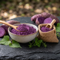 Poudre de racine d'ube, farine d'igname violette, ingrédient lyophilisé de qualité alimentaire pour smoothies et glaces, 1 kg