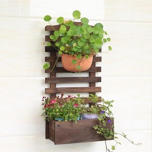 Support mural en bois pour plantes suspendues, étagère à plantes en forme d'échelle, décoration de balcon pour jardin vertical extérieur, fabriqué au Vietnam - Product Image 3