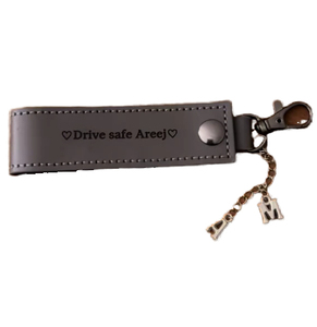 YY Stocked New Style Durable PU Leather Printed Iron Keychain Personalized <b>Key</b> Fob Car <b>Key</b> <b>Holder</b> for Gifts - Product Image 6