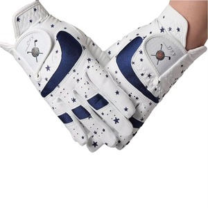 Guantes de Golf de Cuero Genuino Blanco Premium Más Vendidos, Correa de Muñeca Ajustable, Antideslizantes para Hombre, Tela Suave y Transpirable, Agarre Cómodo - Product Image 1