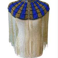 Frange en bullion faite main avec pompon en forme de gland et perles dorées pour vêtements liturgiques, décoration d'église et accessoires de mode, vente en gros, personnalisable