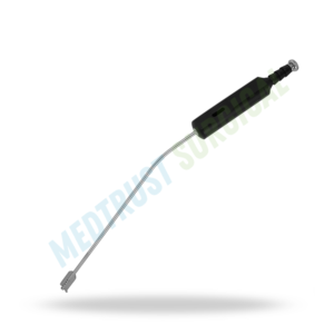 Rétracteur Scoville avec embout d'aspiration 220 mm, instrument chirurgical pour la rétraction des racines nerveuses et la décompression par aspiration - Product Image 3