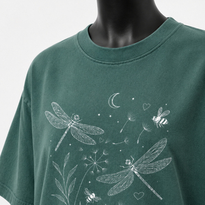 T-shirt en coton surdimensionné pour femmes, col rond, manches courtes, motif imprimé, coupe ample, style décontracté printemps-été, T-shirt de haute qualité - Product Image 6
