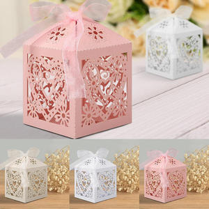 Caja de dulces hueca de alta calidad al por mayor, caja de recuerdos, caja de regalo de joyería premium con diseño láser de amor, de gran estética. - Product Image 3