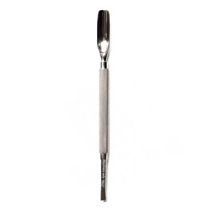 Spatule à cuticules professionnelle en acier inoxydable pour manucure, outil double creux pour nettoyage, repousse et façonnage des ongles - Product Image 1