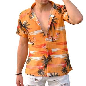 Chemise décontractée pour homme à manches longues, coupe classique, 100% coton, respirante, légère, pour la plage, les vacances, l'été - Product Image 2