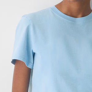 T-shirt élégant pour femme en jersey de coton doux, décontracté, confortable, respirant, idéal pour l'été, vente en gros à prix abordable - Product Image 3