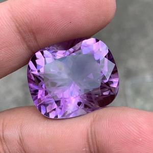 ZUBEDA GEMS JEWELLRY Améthyste naturelle taille coussin, gemme brute pure, violette, 2,00 carats, certifiée par un tiers, pour la fabrication de bijoux - Product Image 6