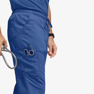 Conjuntos de Uniformes Médicos Personalizados al por Mayor para Hospitales, Pantalones Tipo Jogger para Doctores y Enfermeras, de Lona, Secado Rápido, Transpirables, Unisex, Color Personalizado - Product Image 3