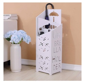 Porte-parapluies créatif haut de gamme en métal et cuir, support décoratif de style unique pour parapluies - Product Image 6