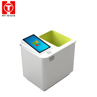 Kiosque de libre-service multifonctionnel automatique avec lecteur RFID UHF, moniteur tactile sur pied, lecteur de codes-barres, écran LCD/LED, SDK, imprimante thermique, garantie 1 an