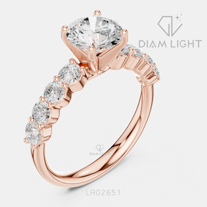 Bague de mariage ronde 1,25 carat, bijoux fins, certifiée IGI, or blanc 14 carats, diamant de laboratoire, bague de fiançailles et d'anniversaire - Product Image 6