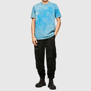 Camiseta de Hombre con Lavado Ácido, 100% Algodón, Ligera, Cómoda, Transpirable, Ecológica, de Secado Rápido, Informal, Manga Corta, Superventas - Product Image 4
