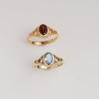 Bague Statement Glamour Vintage Faite à la Main pour Femme, en Laiton Électroplaqué avec Sertissage Clos, Labradorite Ovale Facettée 5x7mm, Taille Fixe, Bijou Fait Main