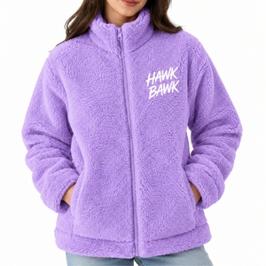 Giacca in Pile Sherpa per Donna, Morbida con Zip Integrale, Casual per Esterni, Design Moderno, Comfort Facile, Ideale per Climi Freddi - Product Image 1