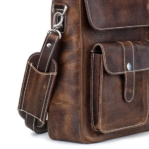 Sacs pour ordinateur portable en cuir PU imperméables, multi-poches, tendance, en vente - Product Image 6