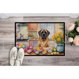 Nouveau décor de pâques mastiff paillasson antidérapant intérieur extérieur lavable tapis à poils bas 18H X 27W tapis de porte avant pour entrée - Product Image 2