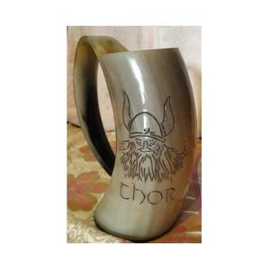 Taza de cuerno de vikingo hecha a mano, producto de alta calidad, uso doméstico y restaurante - Product Image 5