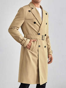 Elegante Abrigo Largo de Lana para Hombre, Chaqueta de Invierno Cálida, Gabardina para Otoño, Ropa de Calle Informal y Formal, Venta al por Mayor - Product Image 5