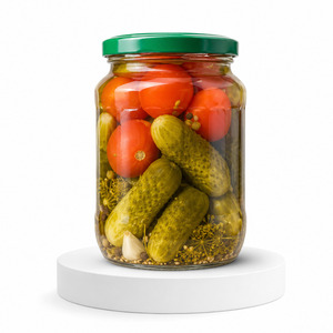 Factory In Vietnam Best Selling Big Sale Premium Quality <b>Pickled</b> Assorty Whole Unpeeled Cucumber and Tomato In Bulk - Product Image 1
