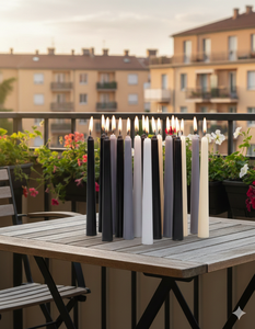 Premium Taper <b>Candles</b>-Bulk Wholesale <b>Set</b> Lavender Fragrance Smokeless Feature for Weddings Hotels Restaurants Events Christmas - Product Image 2