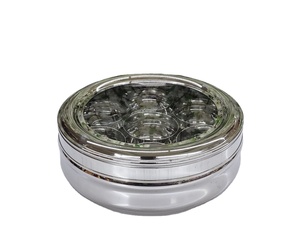 Caja de especias de acero inoxidable Masala Dabba transparente caja de especias de latón siete contenedores extraíbles transparente - Product Image 1