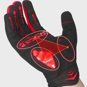 Gants de motocross à doigts entiers, respirants, réfléchissants, de haute qualité, avec écran tactile, design personnalisable, fabriqués en usine au Pakistan - Product Image 2