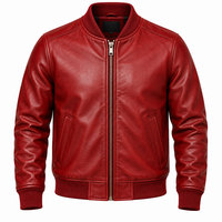 Veste bomber en cuir légère et résistante, de qualité supérieure, élégante, pour homme, idéale pour l'hiver