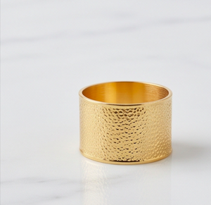 Anillos para Servilletas Dorados de Acero Inoxidable, Adecuados para Decoración de Mesa y Artículos de Cocina - Product Image 1